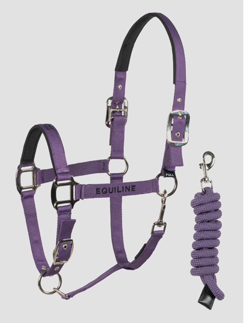 SET CAPEZZA E LUNGHINA VIOLA Capezze Nylon 